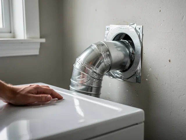 Worthington Dryer Vent Cleaning expert performing professional dryer vent repair and installation in Worthington